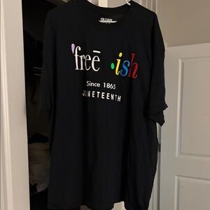 Gildan Black 'Free-ish' Juneteenth T-Shirt